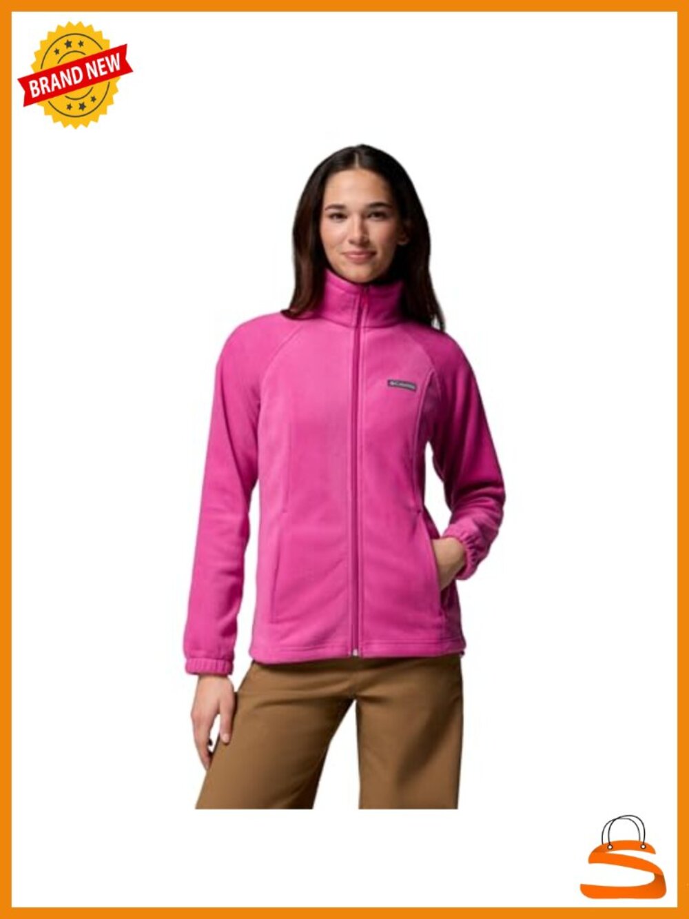 Full Zip Fleece Jacket 100% Polyester MTR Filament Collared Zip Pockets